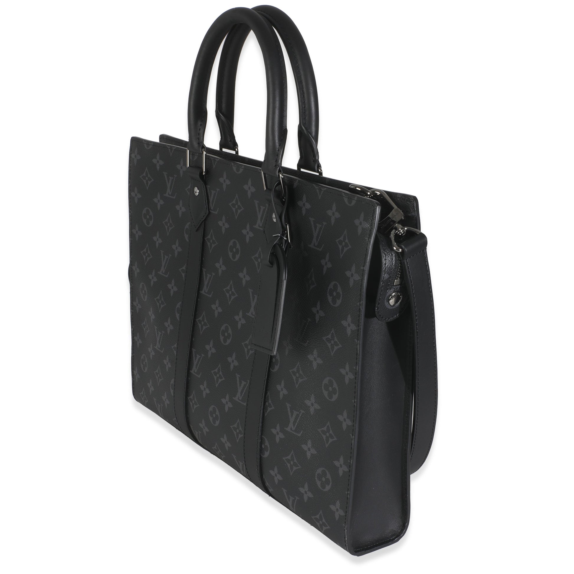 Louis Vuitton Eclipse Sac Plat Horizontal Zippe Monogram Canvas Handbag