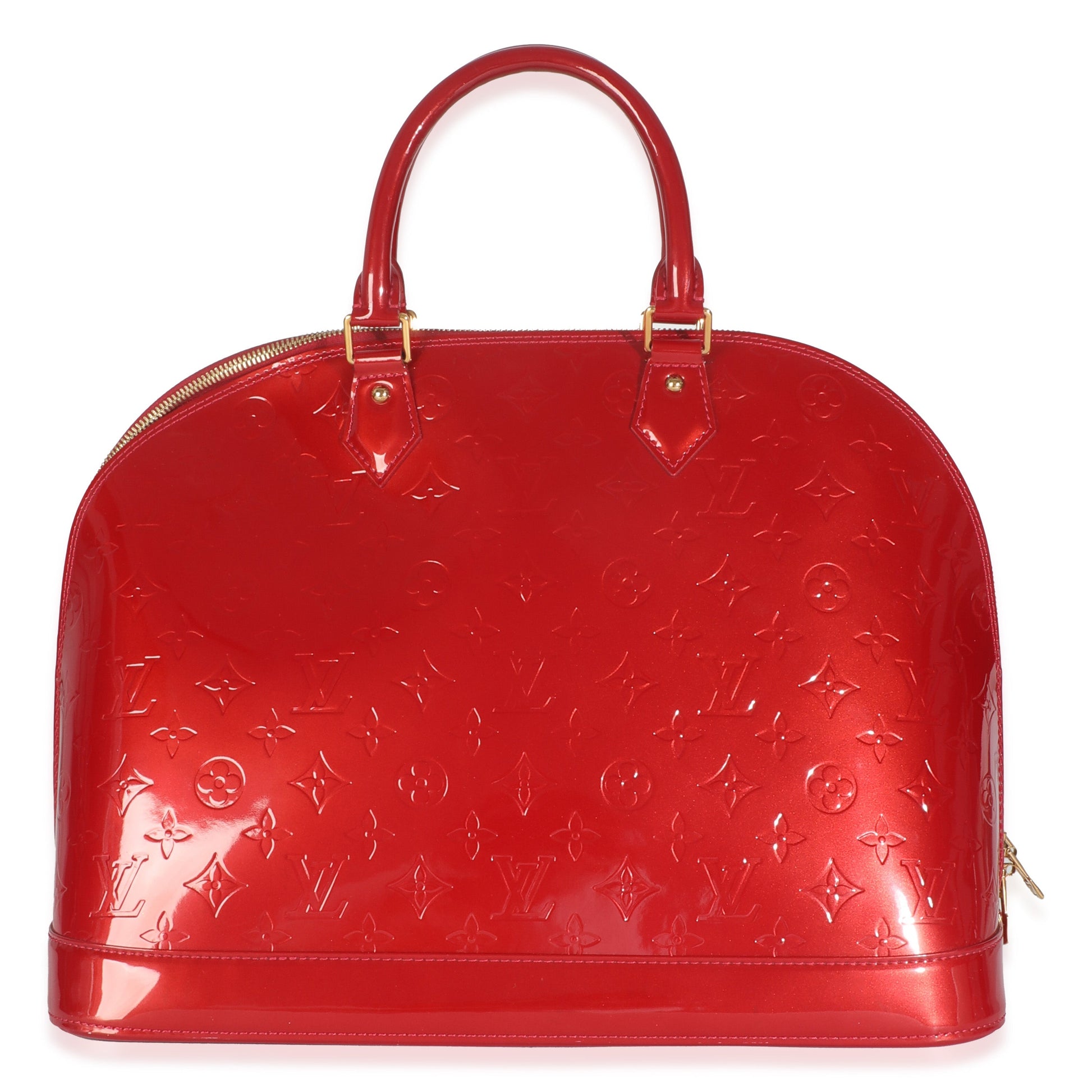 Louis Vuitton Pomme DAmour Vernis Alma GM Monogram Handbag