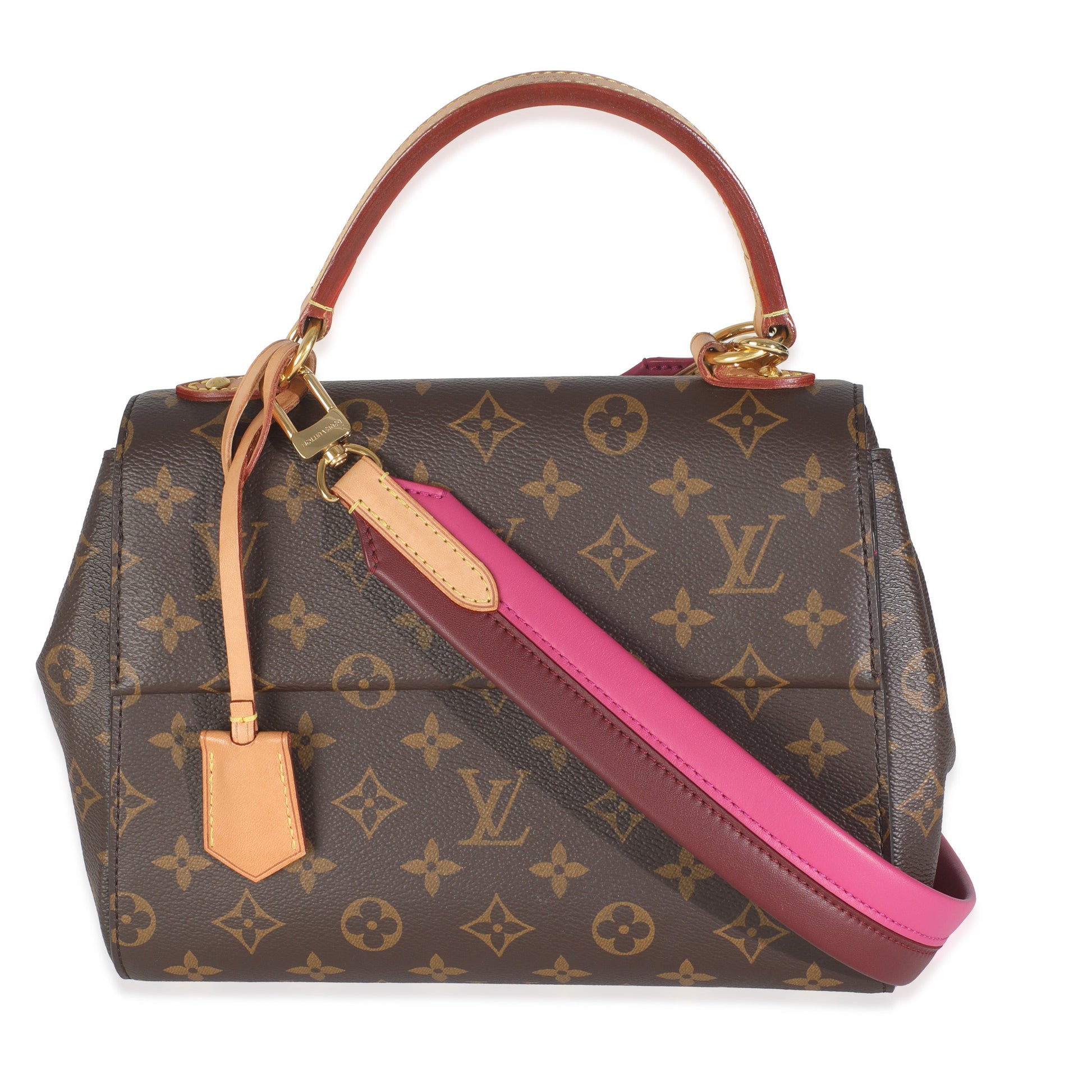 Louis Vuitton Bordeaux Fuchsia Cluny BB Monogram Canvas Handbag