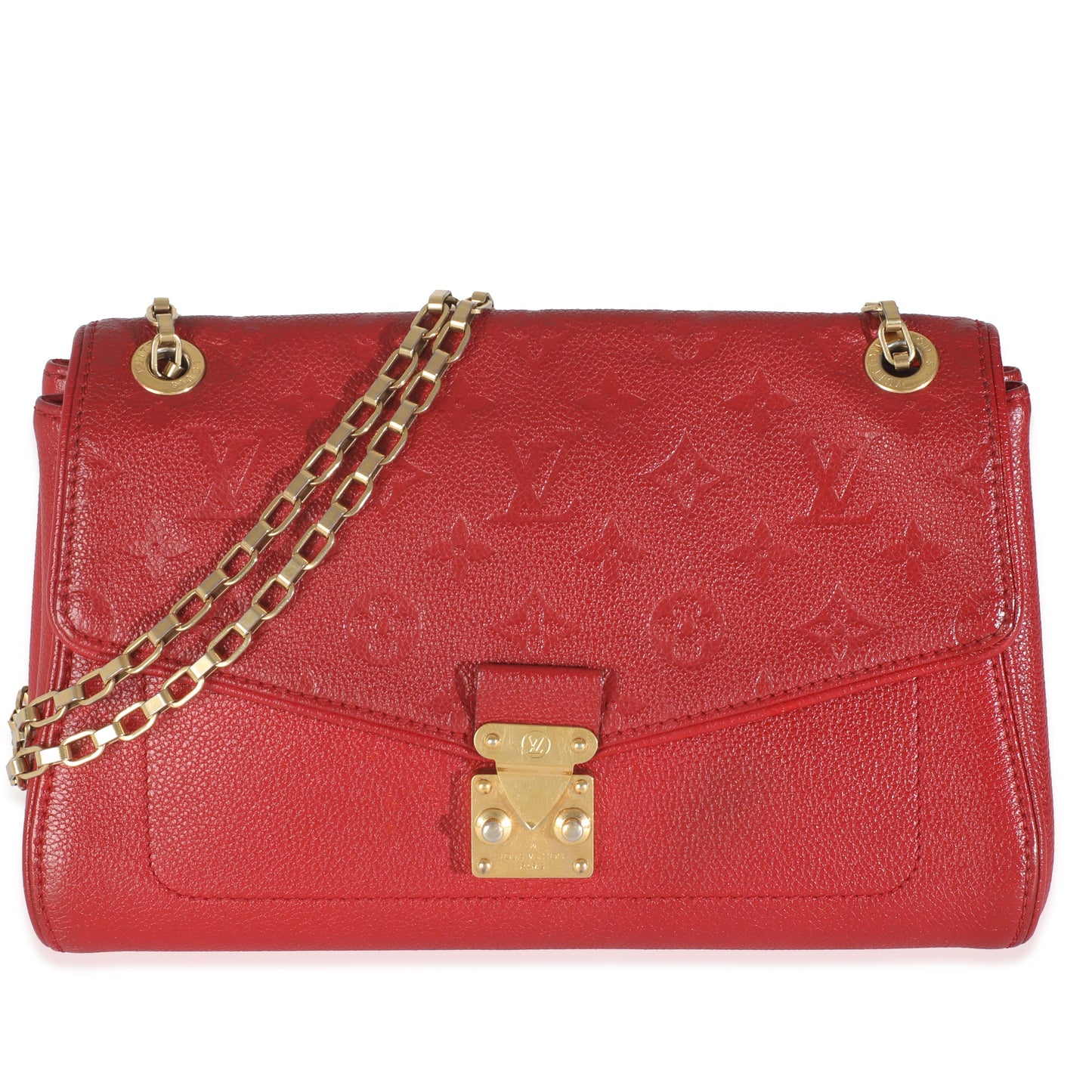 Louis Vuitton Cerise Empreinte Saint Germain PM Monogram Handbag