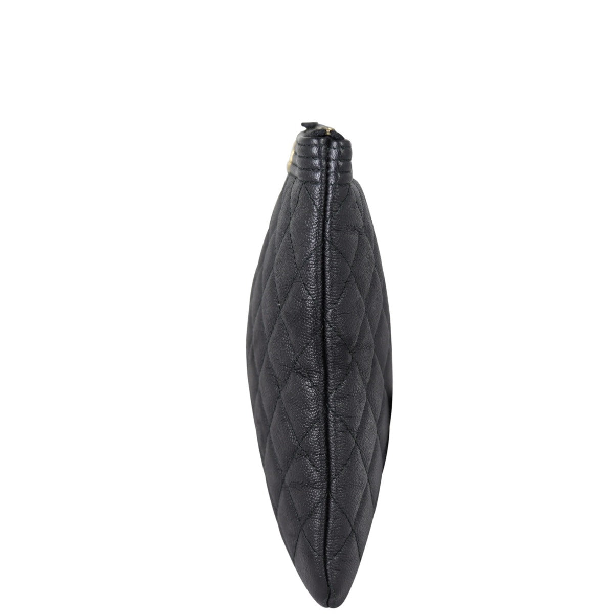 Chanel Boy O-Case Diamond Handbag Black