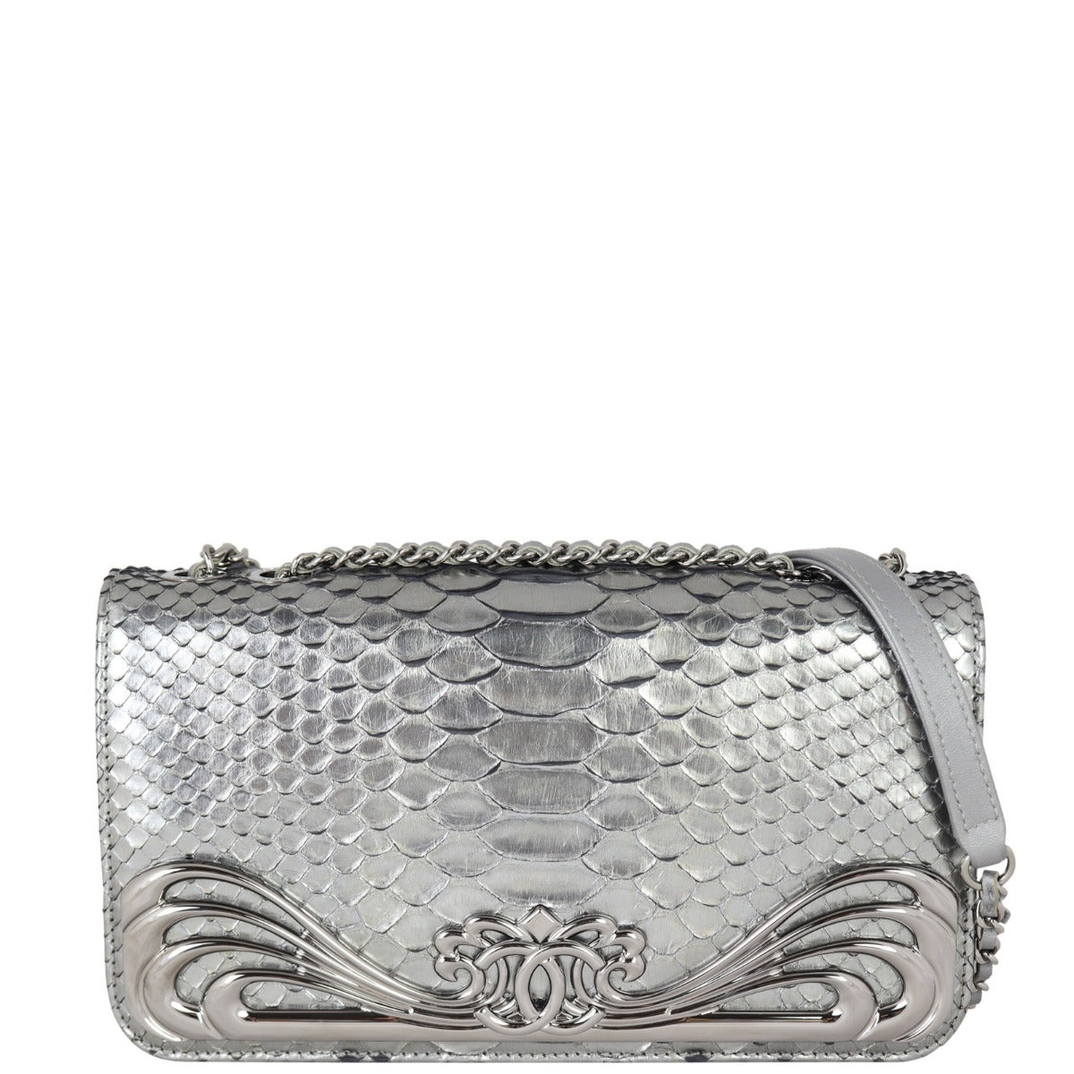 Chanel Python Clutch on Chain Clutch Bag