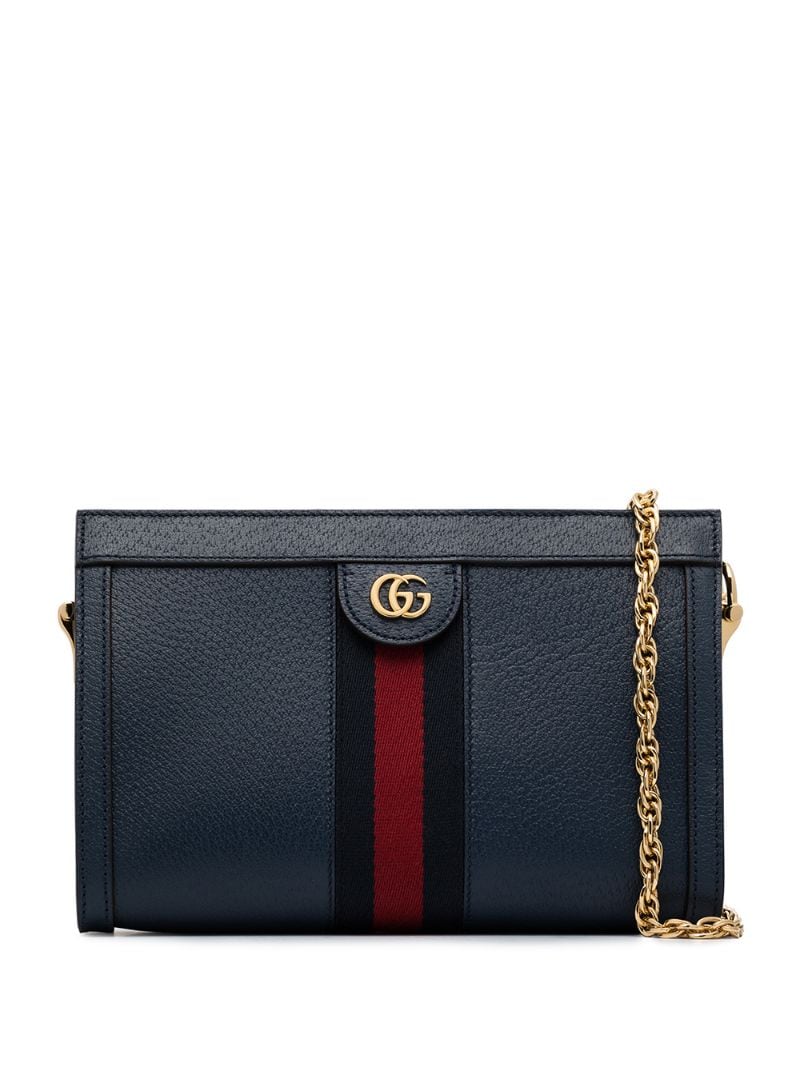 Gucci - small Ophidia shoulder bag - women - Leather - One Size - Blue