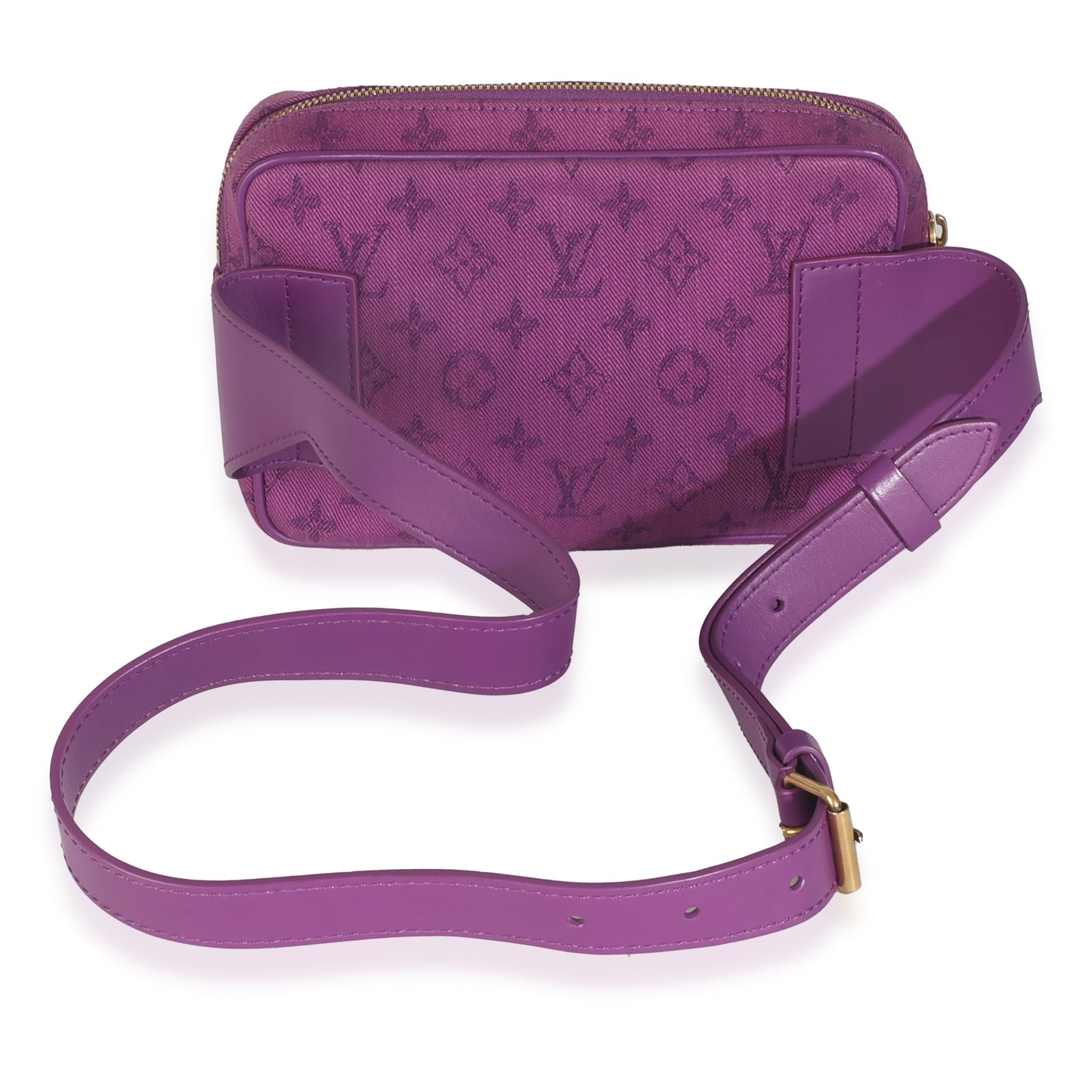 Louis Vuitton Purple Outdoor Bumbag Monogram Denim Handbag