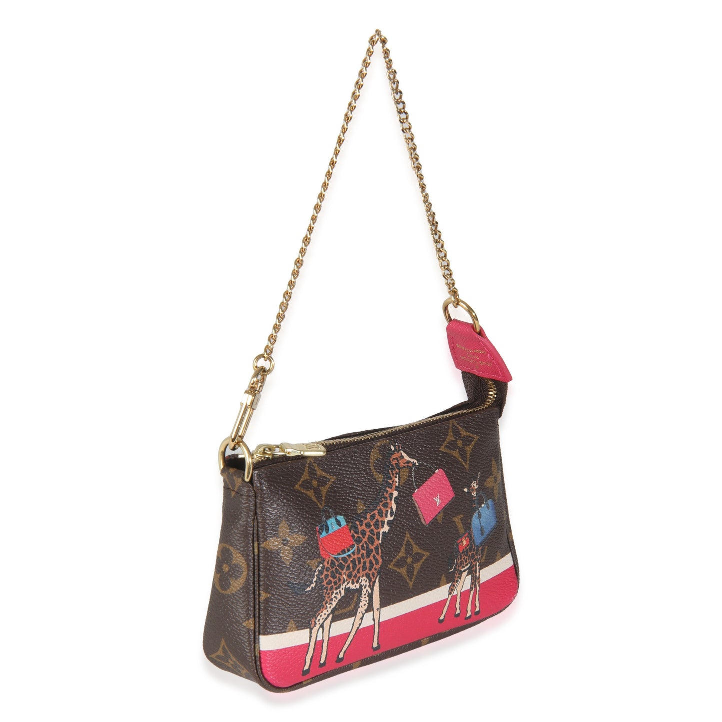 Louis Vuitton Christmas Animation Pochette Accessoires Monogram Canvas Mini Clutch Bag