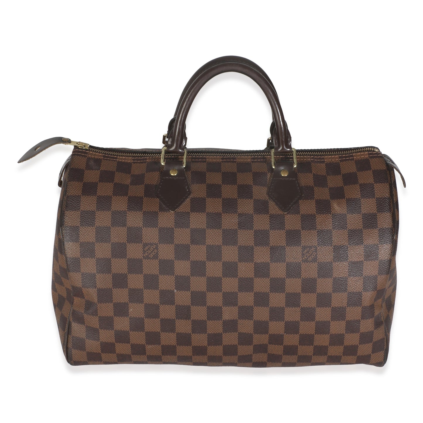 Louis Vuitton Damier Ebene Speedy 35 Canvas Handbag 3