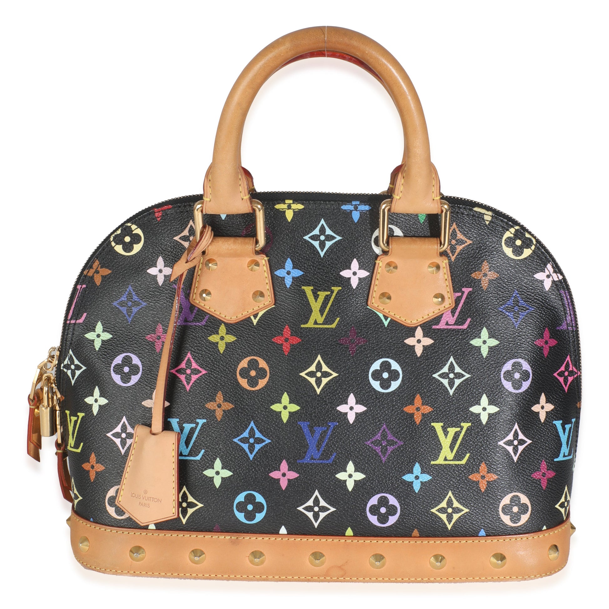 Louis Vuitton x Murakami Alma PM Monogram Canvas Black Multicolor Handbag
