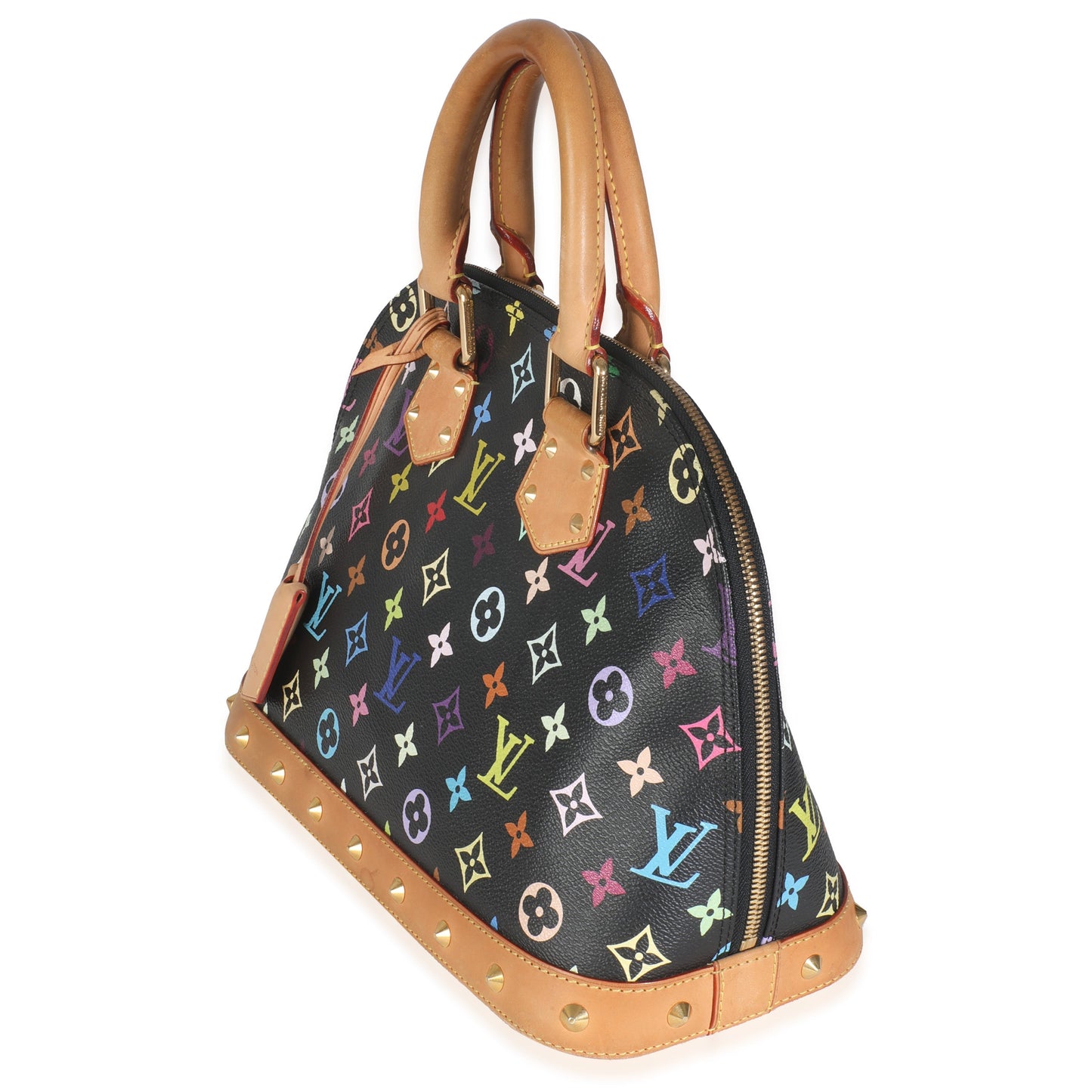 Louis Vuitton x Murakami Alma PM Monogram Canvas Black Multicolor Handbag