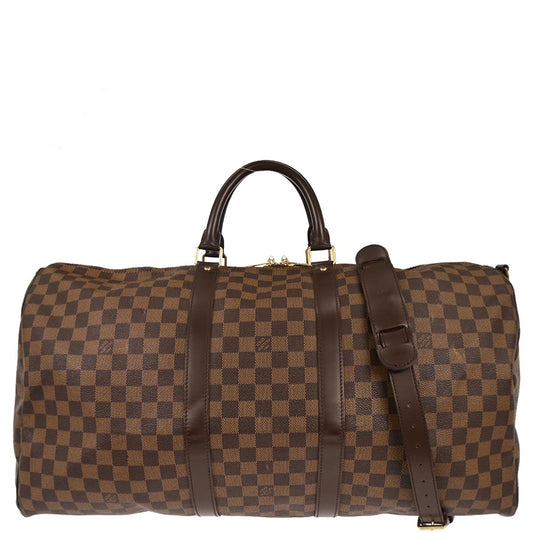 Louis Vuitton 2006 Damier Keepall Bandouliere 55 Duffle Bag Style 3