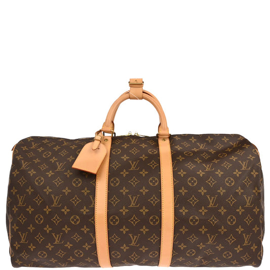 Louis Vuitton 2003 Monogram Keepall 55 Travel Handbag Style 2