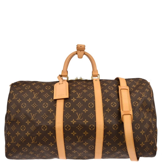 Louis Vuitton 2004 Monogram Keepall Bandouliere 55 Duffle Bag