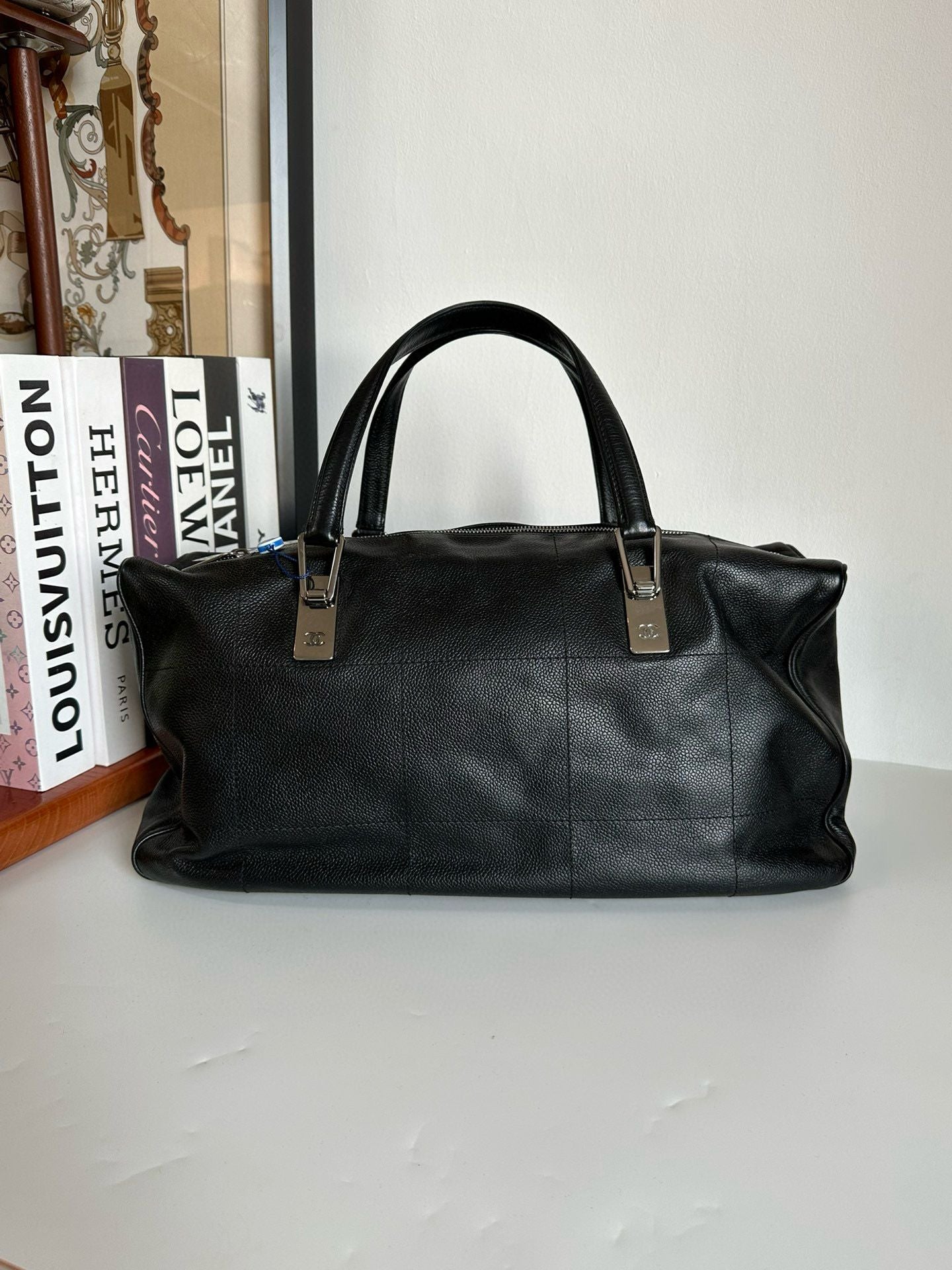 Chanel Square Quilt Bowler Bag - Neutrals Handle Bags, Handbags #SANEE