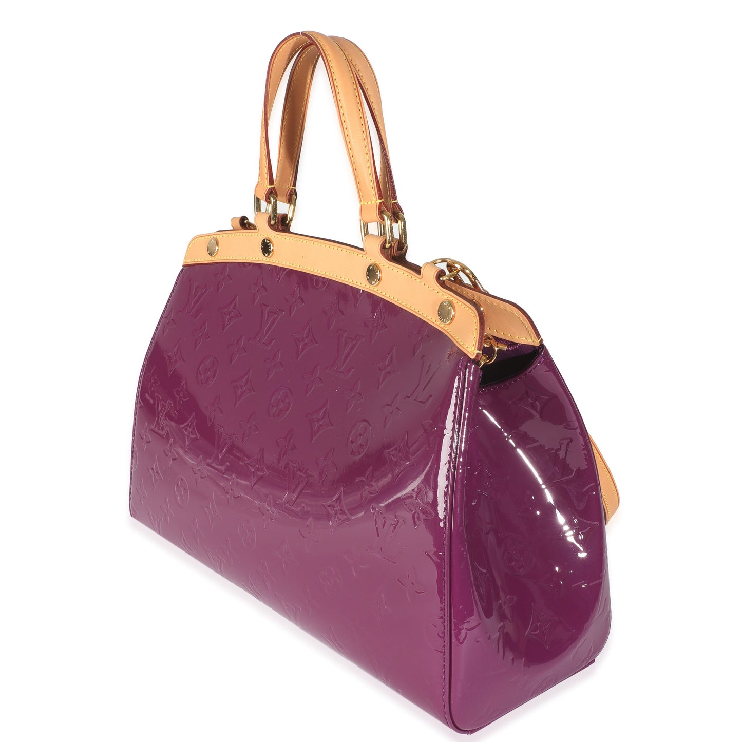 Louis Vuitton Amethyst Vernis Brea MM Monogram Handbag