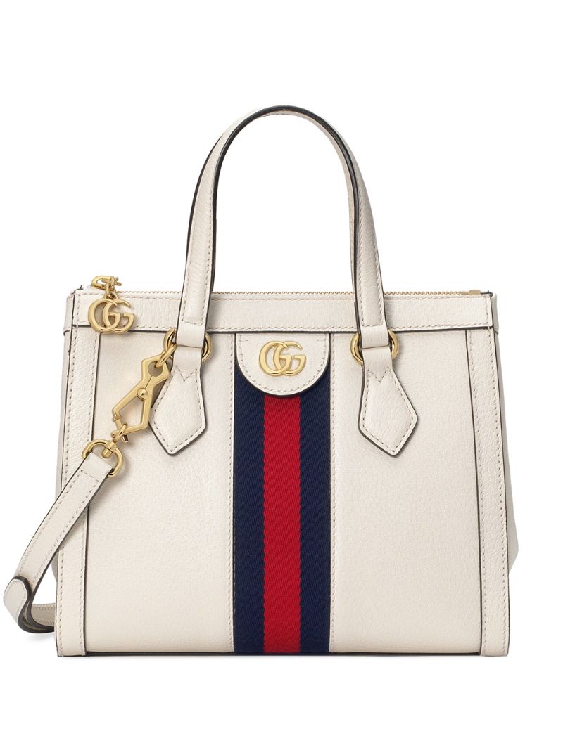 Gucci - small Ophidia tote - women - Leather/metal/Microfibre/Fabric - One Size - White