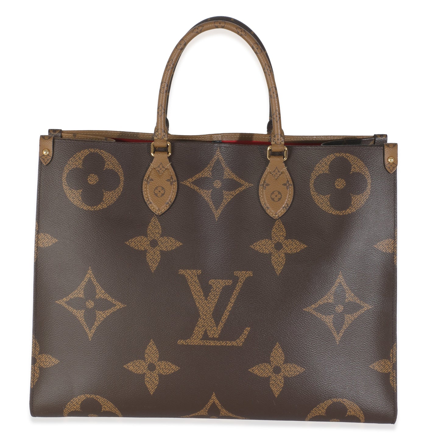 Louis Vuitton Reverse Onthego GM Monogram Canvas Handbag 5