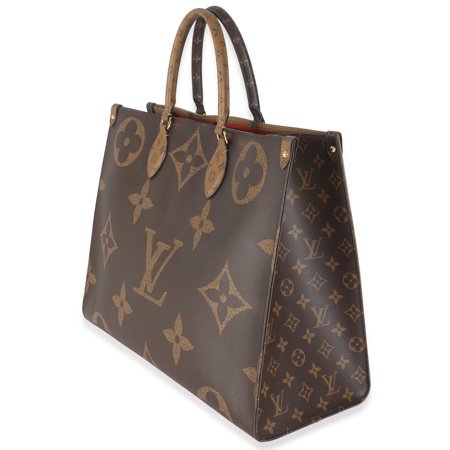 Louis Vuitton Reverse Onthego GM Monogram Canvas Handbag 5