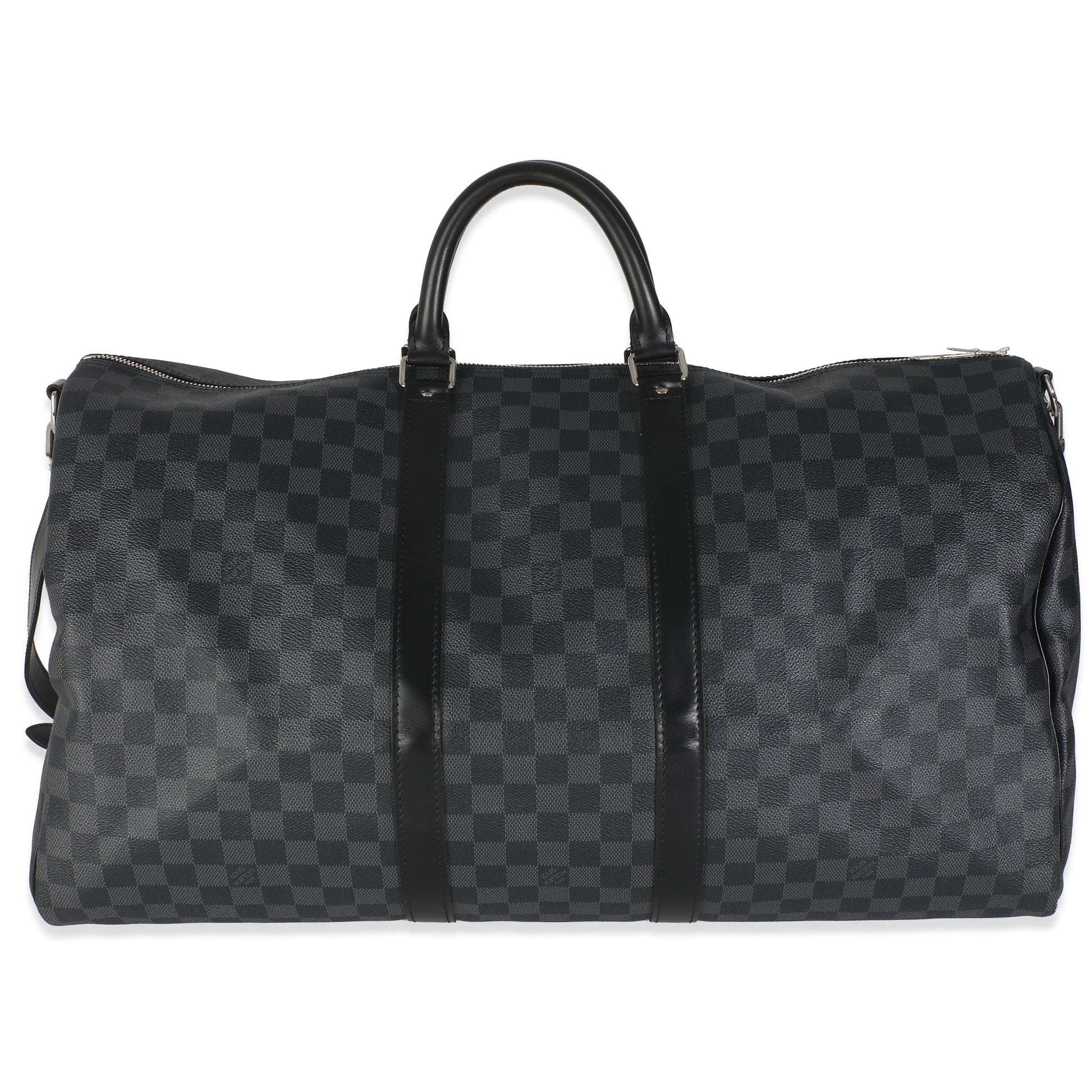 Louis Vuitton Damier Graphite Keepall Bandouliere 55 Canvas Handbag