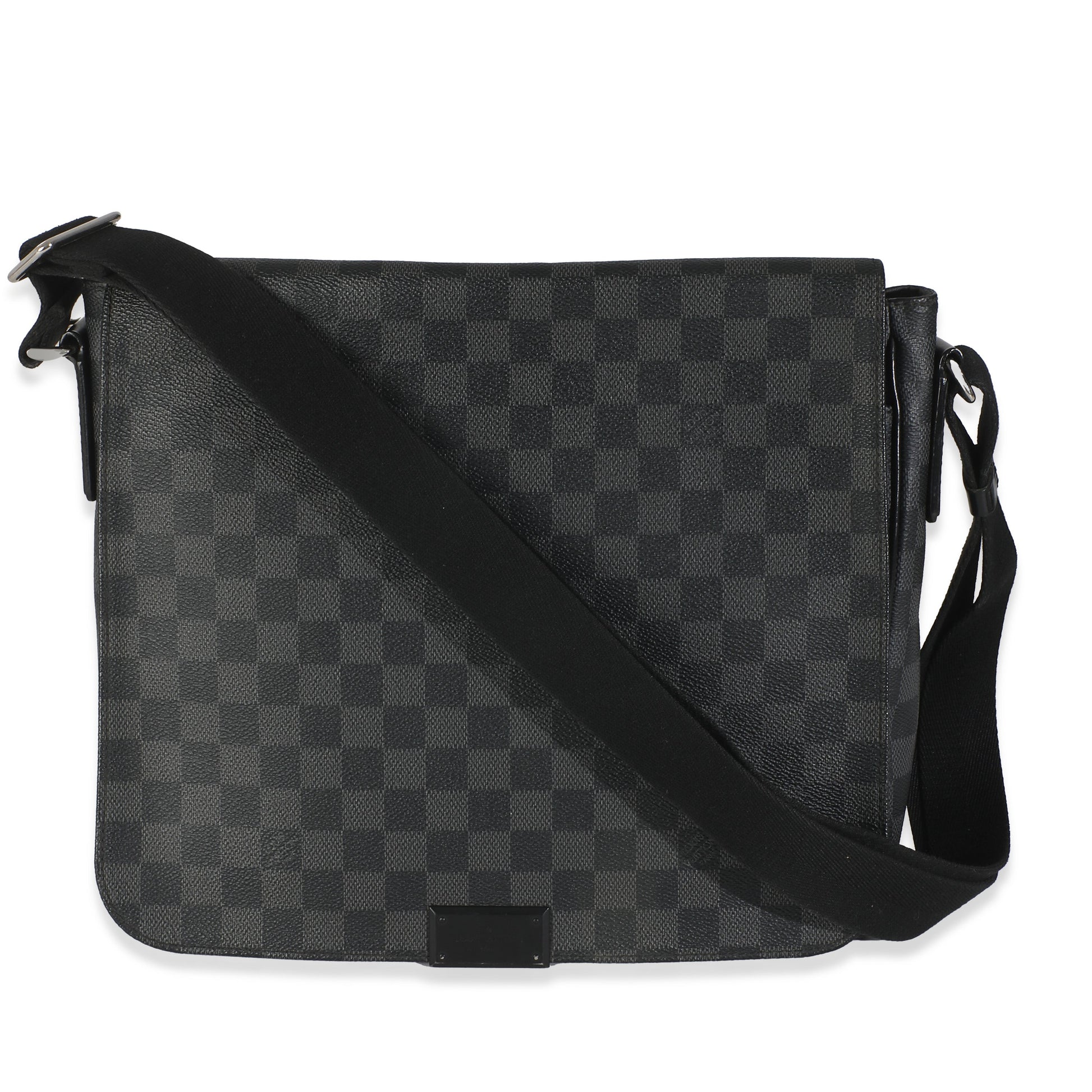 Louis Vuitton Damier Graphite District Messenger Canvas Crossbody Bag