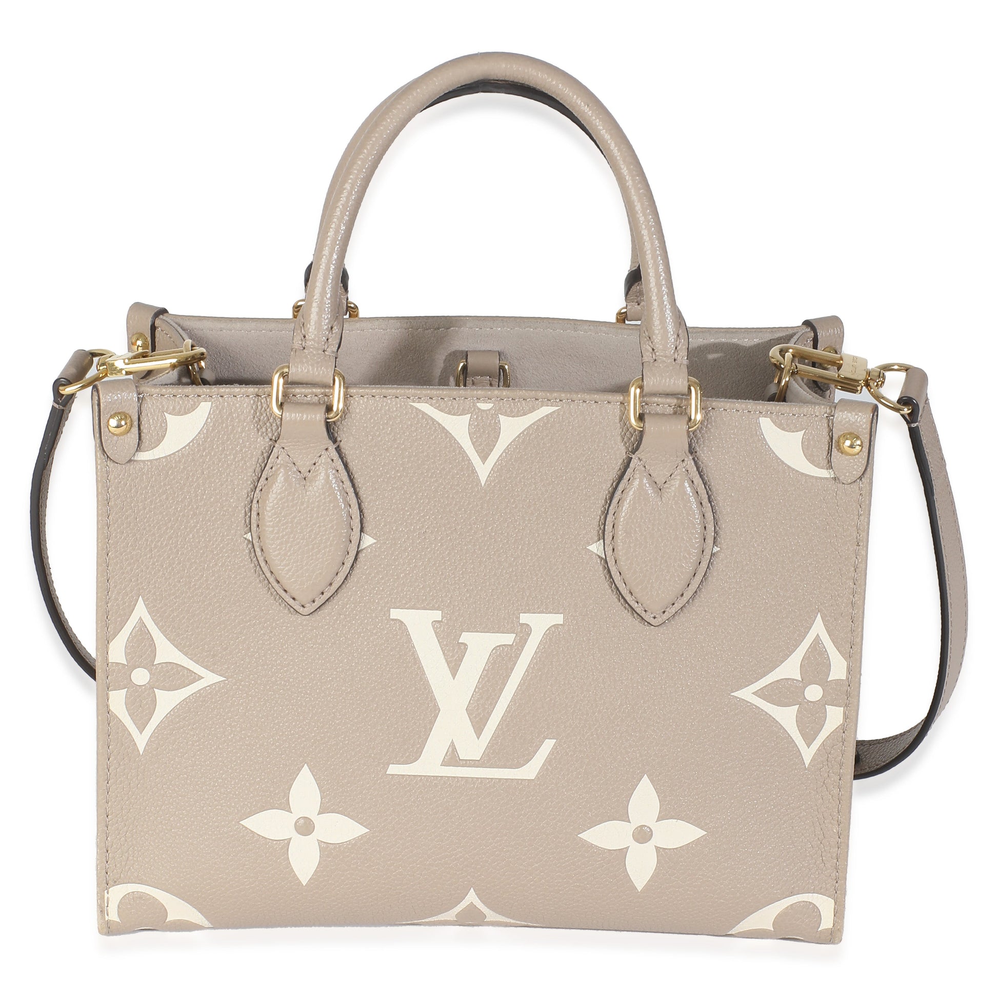 Louis Vuitton Dove Empreinte Onthego PM Monogram Cream Handbag