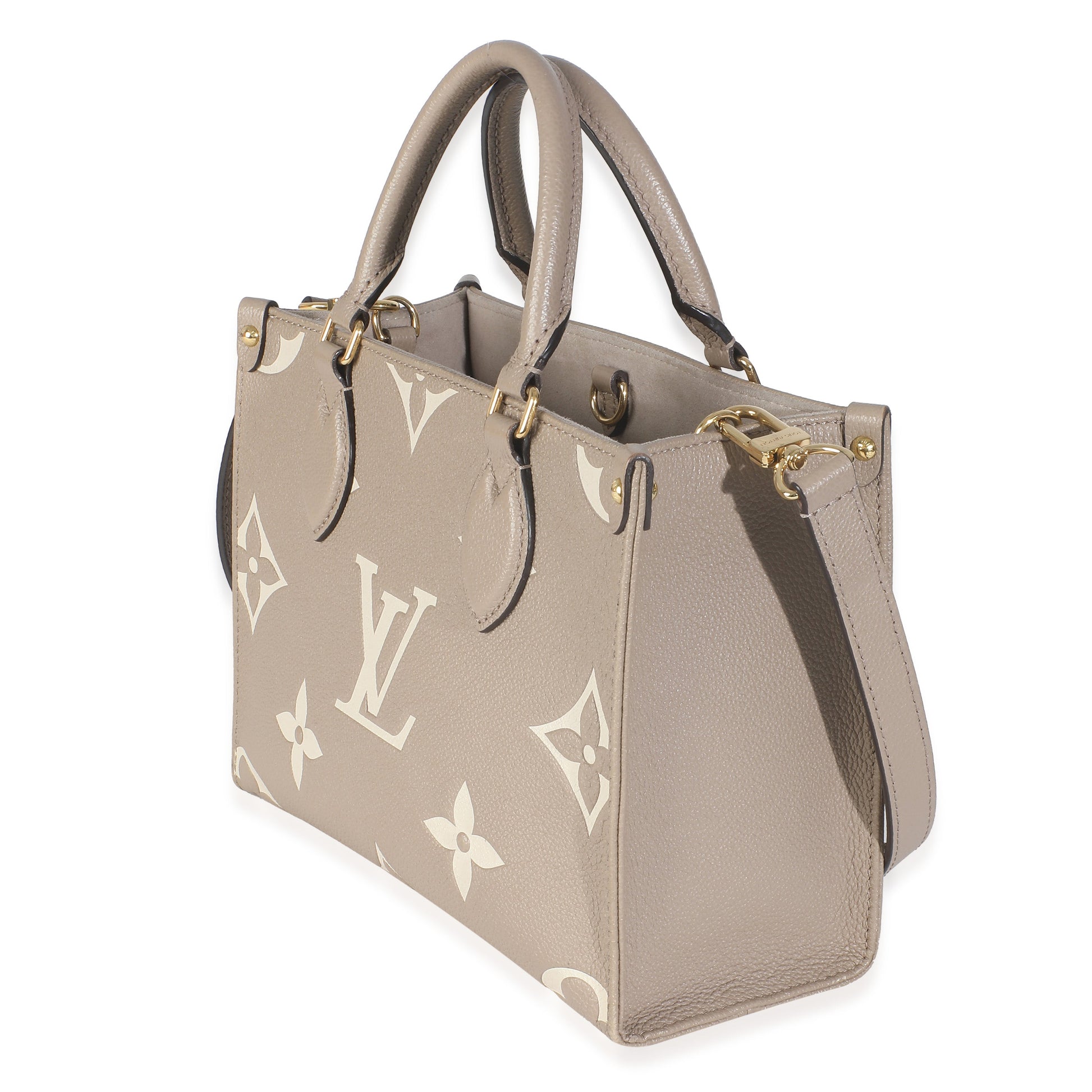 Louis Vuitton Dove Empreinte Onthego PM Monogram Cream Handbag