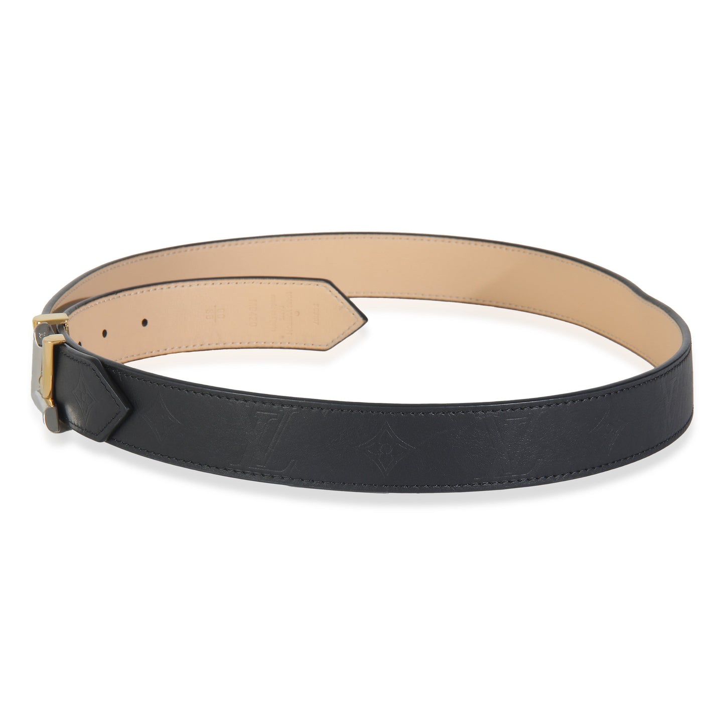 Louis Vuitton CalfskinTwist 90 36 Monogram Black Belt