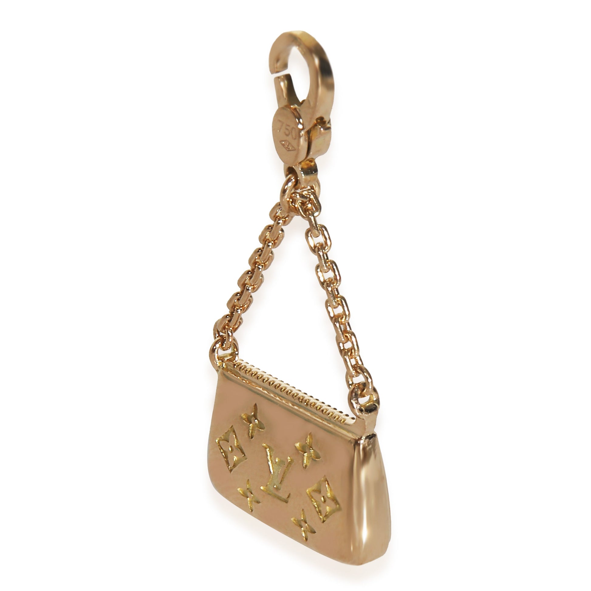 Louis Vuitton Yellow GoldMonogram Purse Charm Handbag