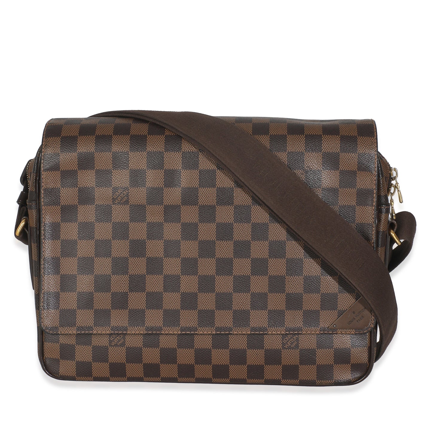 Louis Vuitton Damier Ebene Shelton Messenger Canvas Crossbody Bag
