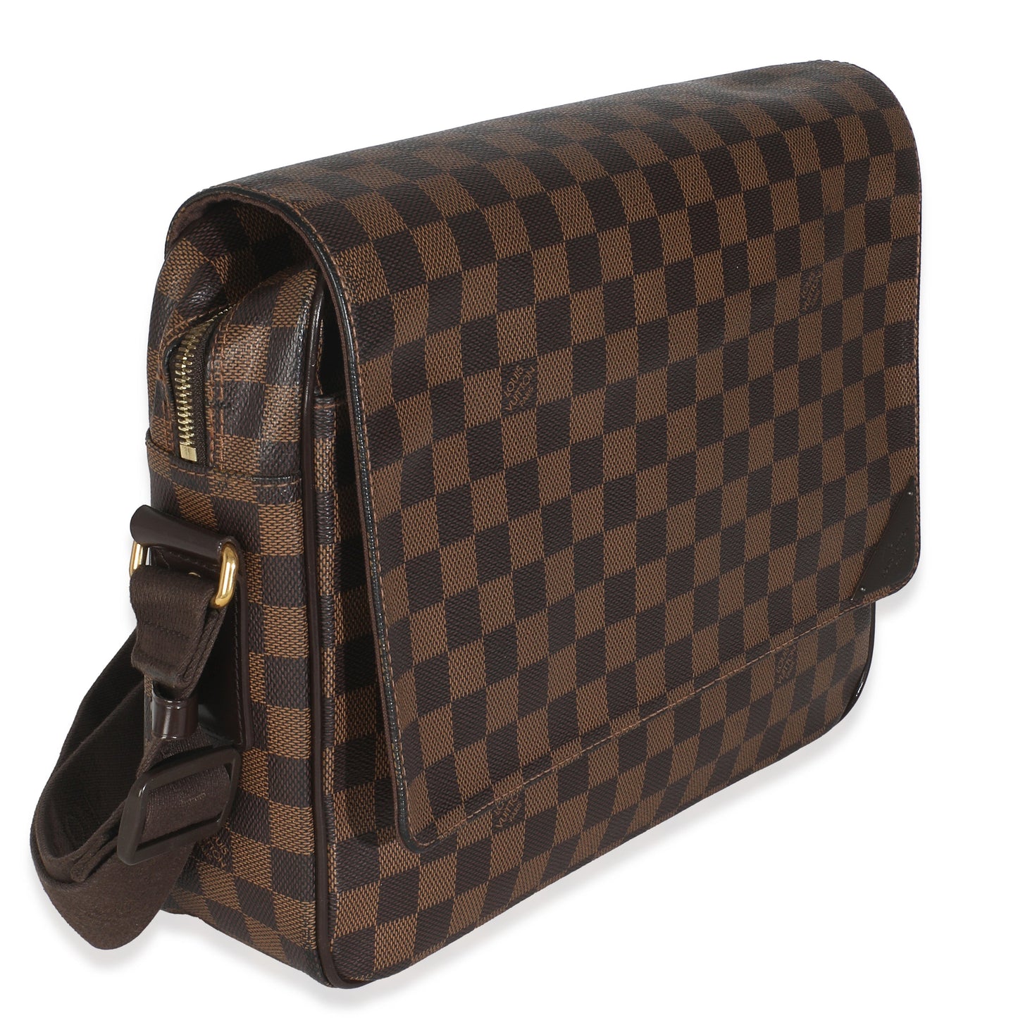 Louis Vuitton Damier Ebene Shelton Messenger Canvas Crossbody Bag