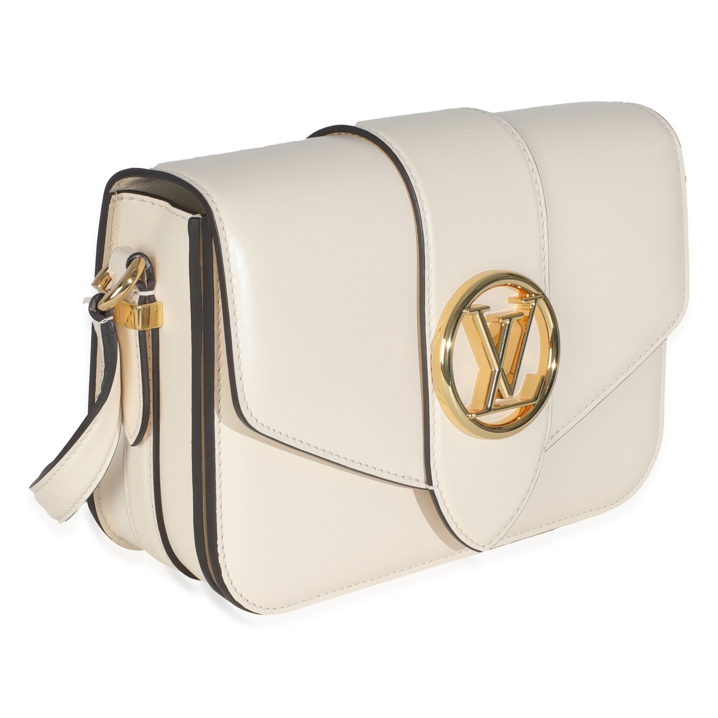 Louis Vuitton Smooth CalfskinPont 9 Cream Handbag