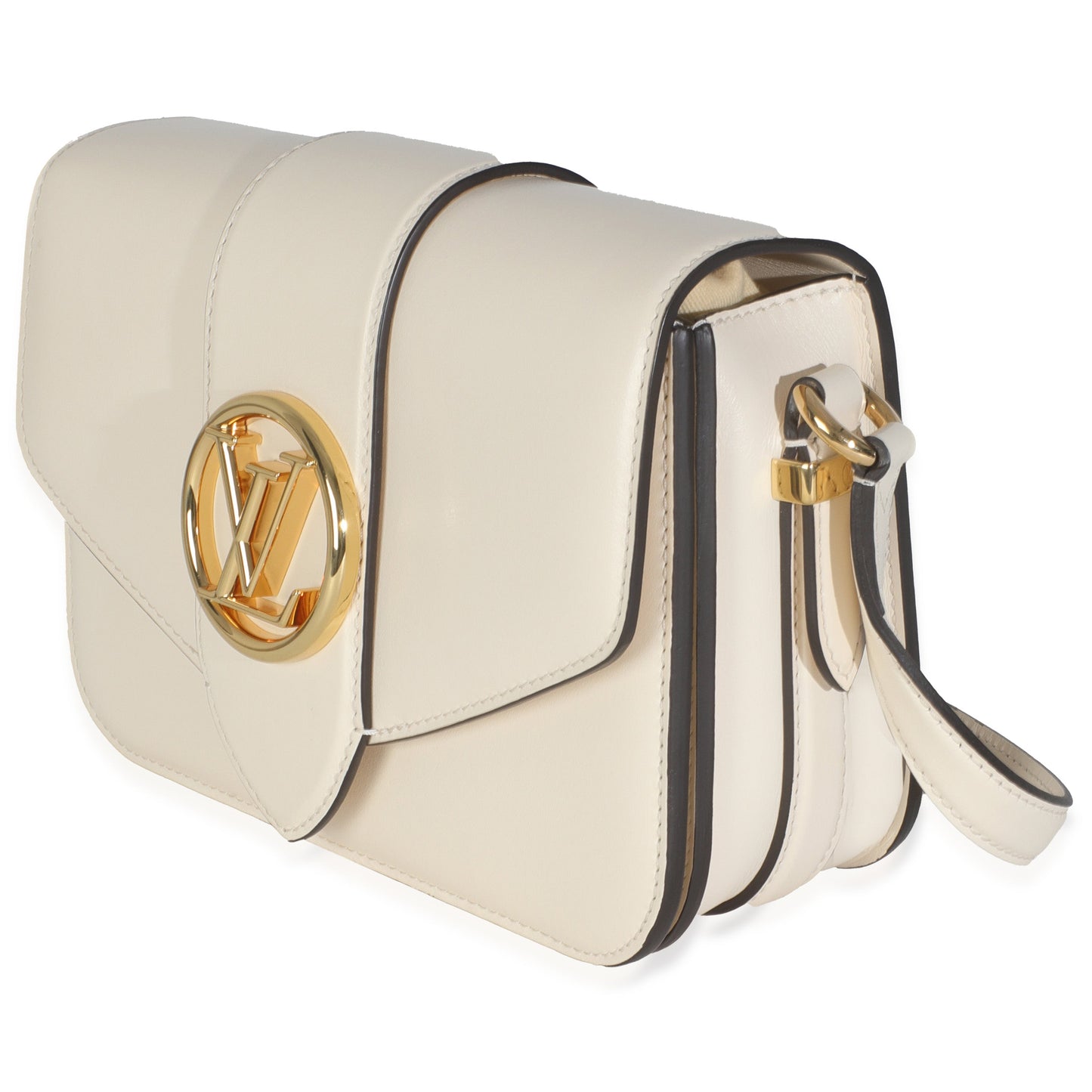 Louis Vuitton Smooth CalfskinPont 9 Cream Handbag