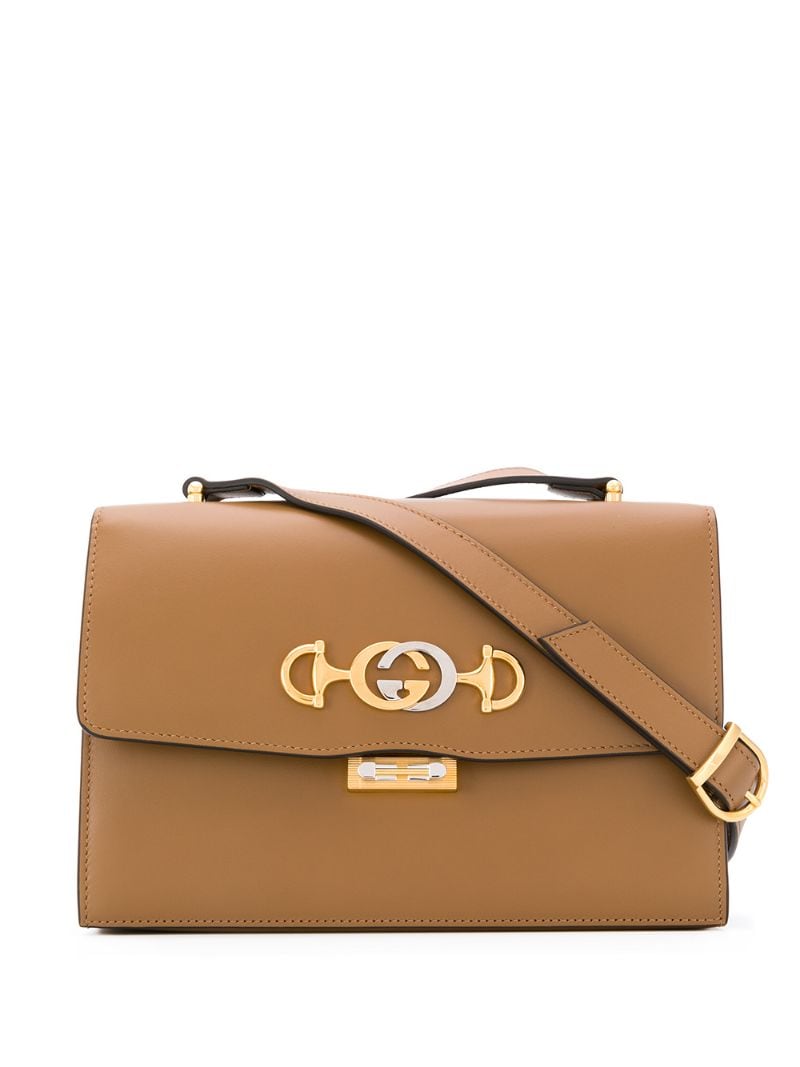 Gucci - small Zumi shoulder bag - women - Leather - One Size - Brown