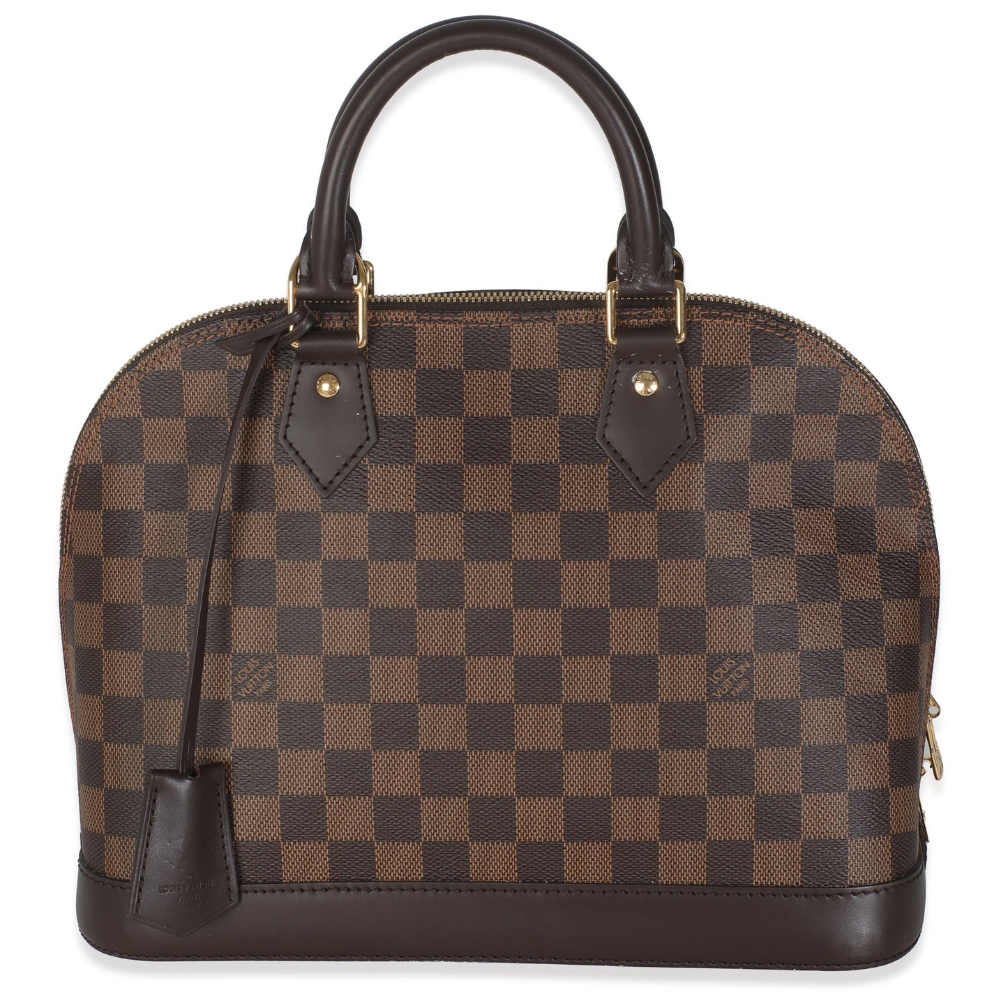 Louis Vuitton Damier Ebene Alma PM Canvas Handbag Alma Pm