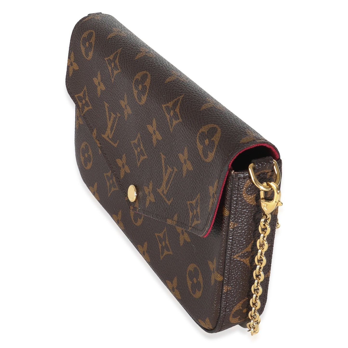 Louis Vuitton Fuchsia Felicie Pochette Monogram Canvas Clutch Bag 4