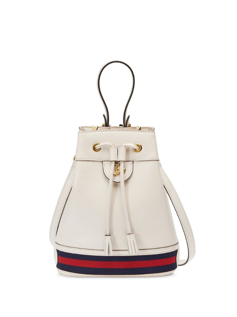 Gucci - small Ophidia bucket bag - women - Leather/Nylon/metal/Microfibre - One Size - White