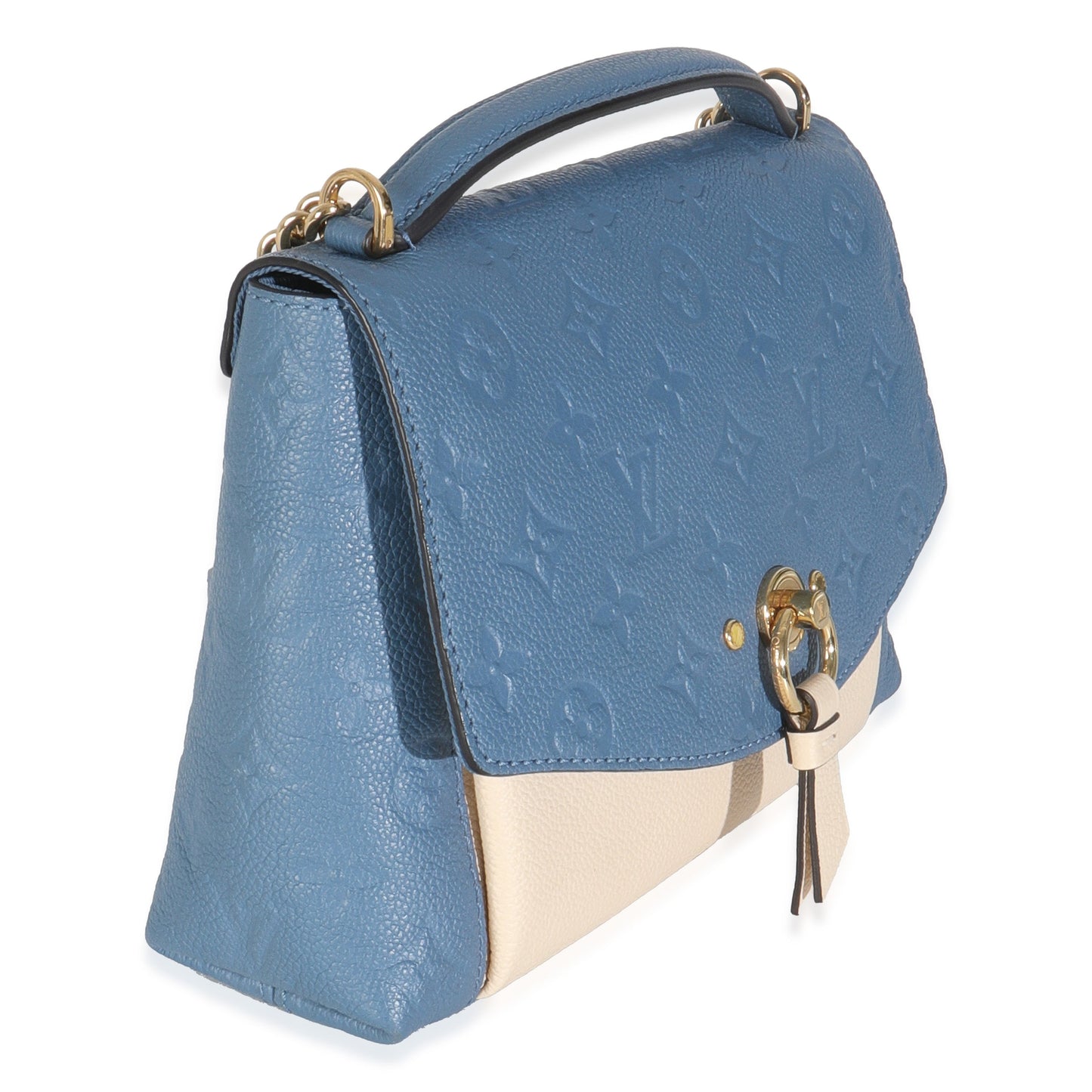 Louis Vuitton Creme Empreinte Blanche BB Monogram Denim Handbag