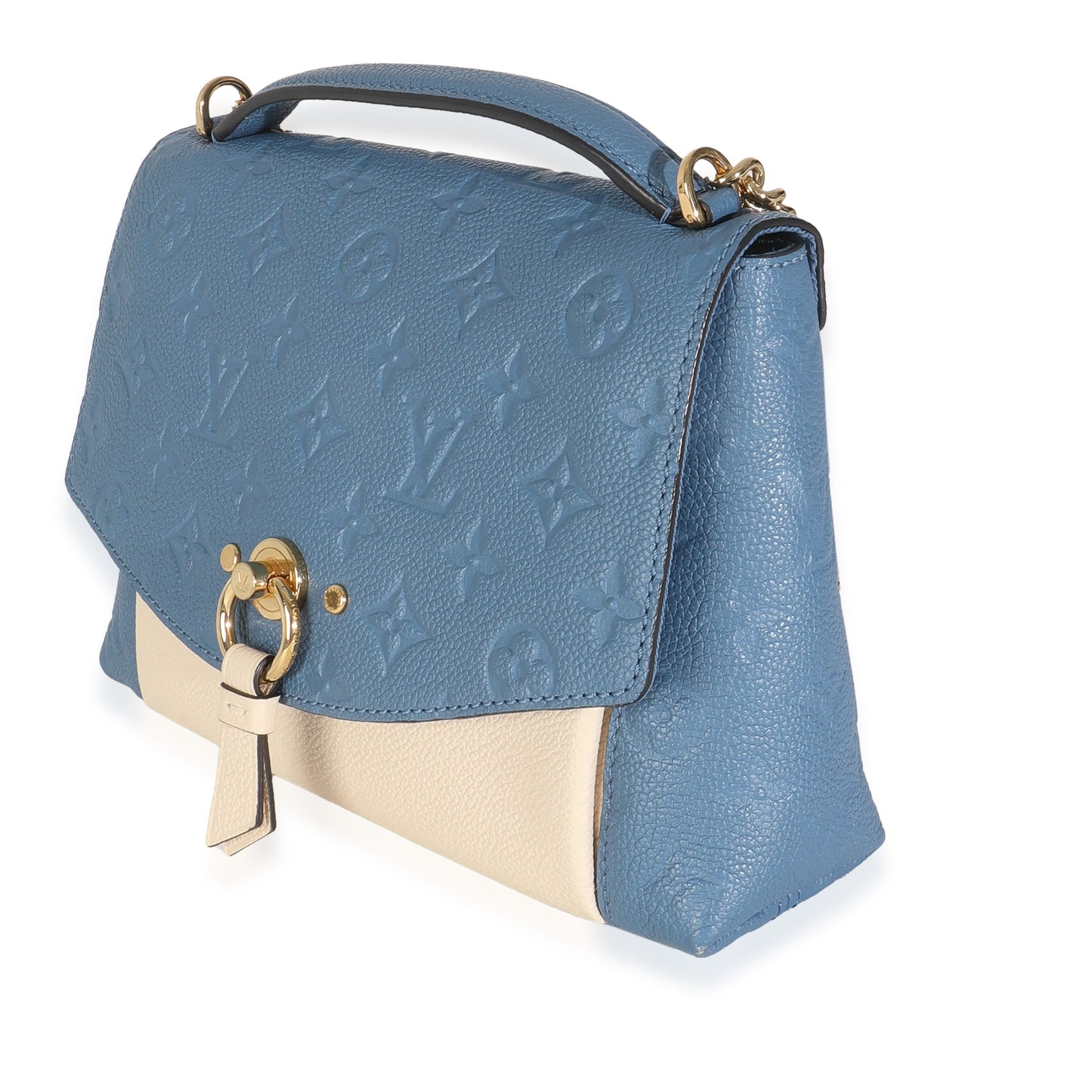 Louis Vuitton Creme Empreinte Blanche BB Monogram Denim Handbag