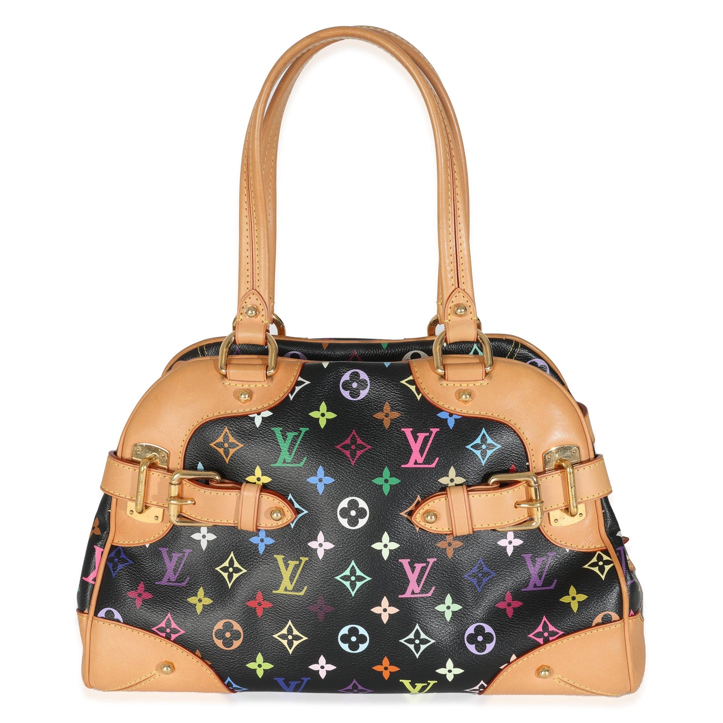 Louis Vuitton Claudia Monogram Canvas Black Multicolor Handbag