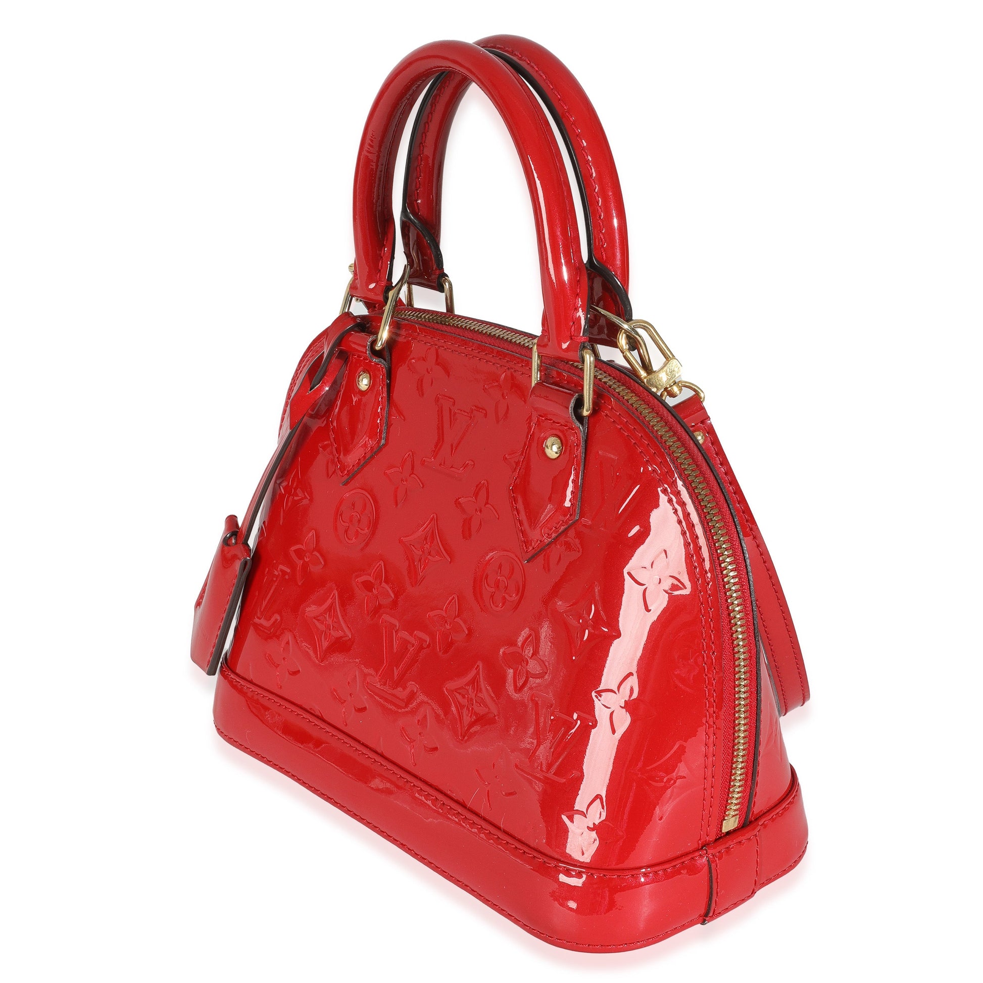 Louis Vuitton Rose Indien Vernis Alma BB Monogram Handbag