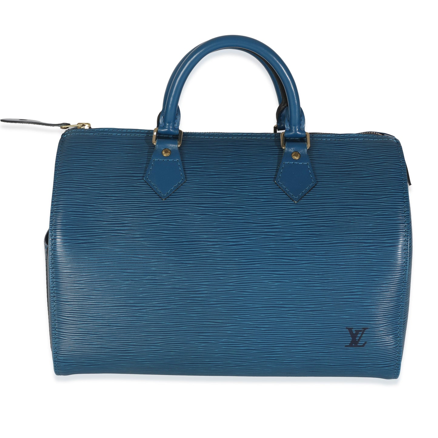 Louis Vuitton Toledo Epi Speedy 30 Blue Handbag