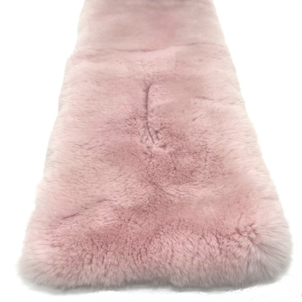 Louis Vuitton Scarf M70272 Silk Fur Escalp Pink Logo