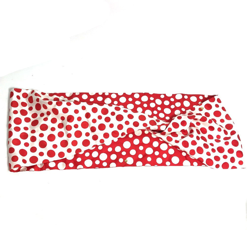 Louis Vuitton Scarf M74623 silk Yayoi Kusama Red