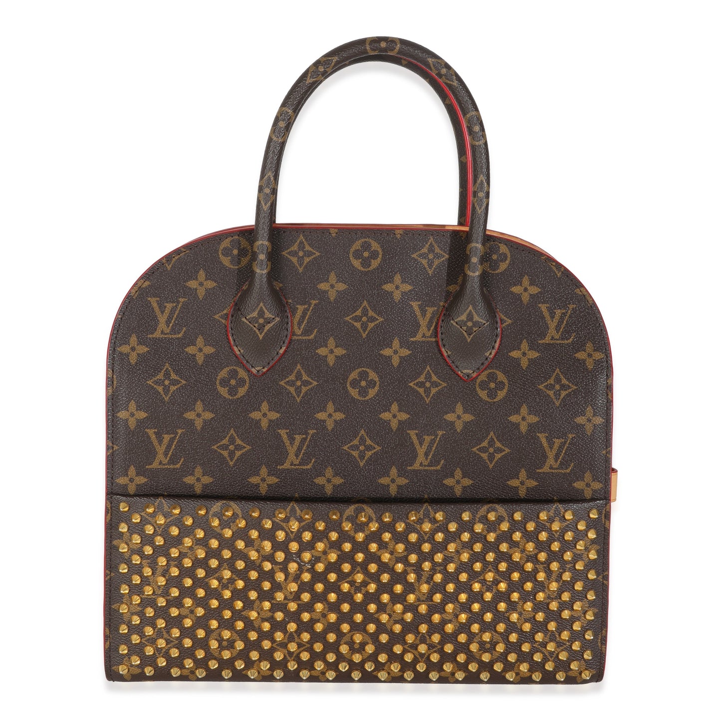 Louis Vuitton x Christian Louboutin Hair Spikes Monogram Canvas Calf Handbag