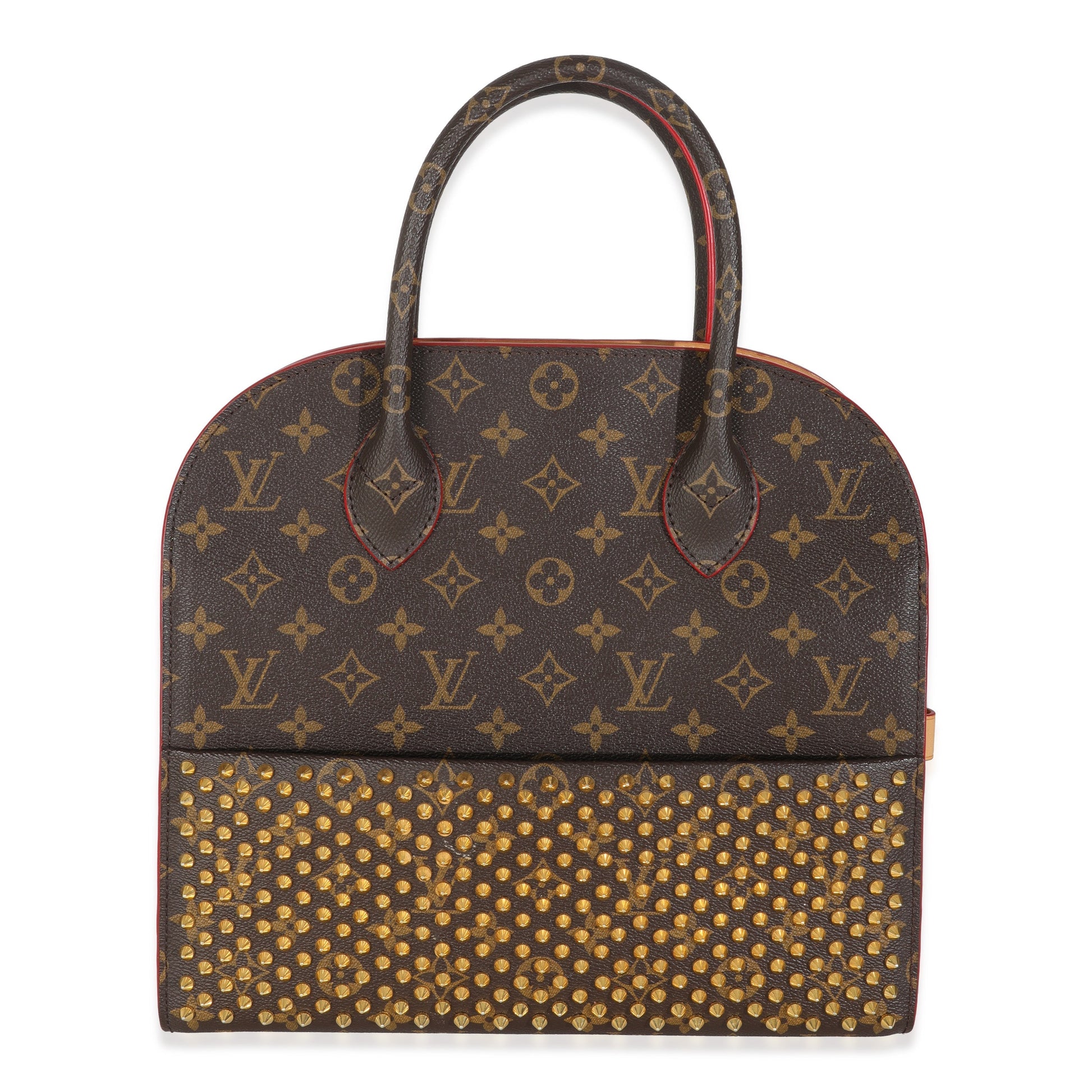 Louis Vuitton x Christian Louboutin Hair Spikes Monogram Canvas Calf Handbag