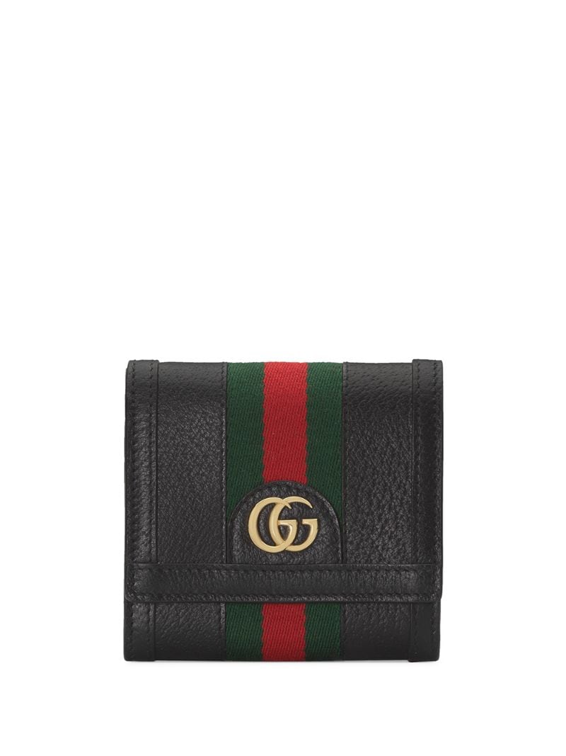 Gucci - Ophidia GG Web wallet - women - Leather - One Size - Black