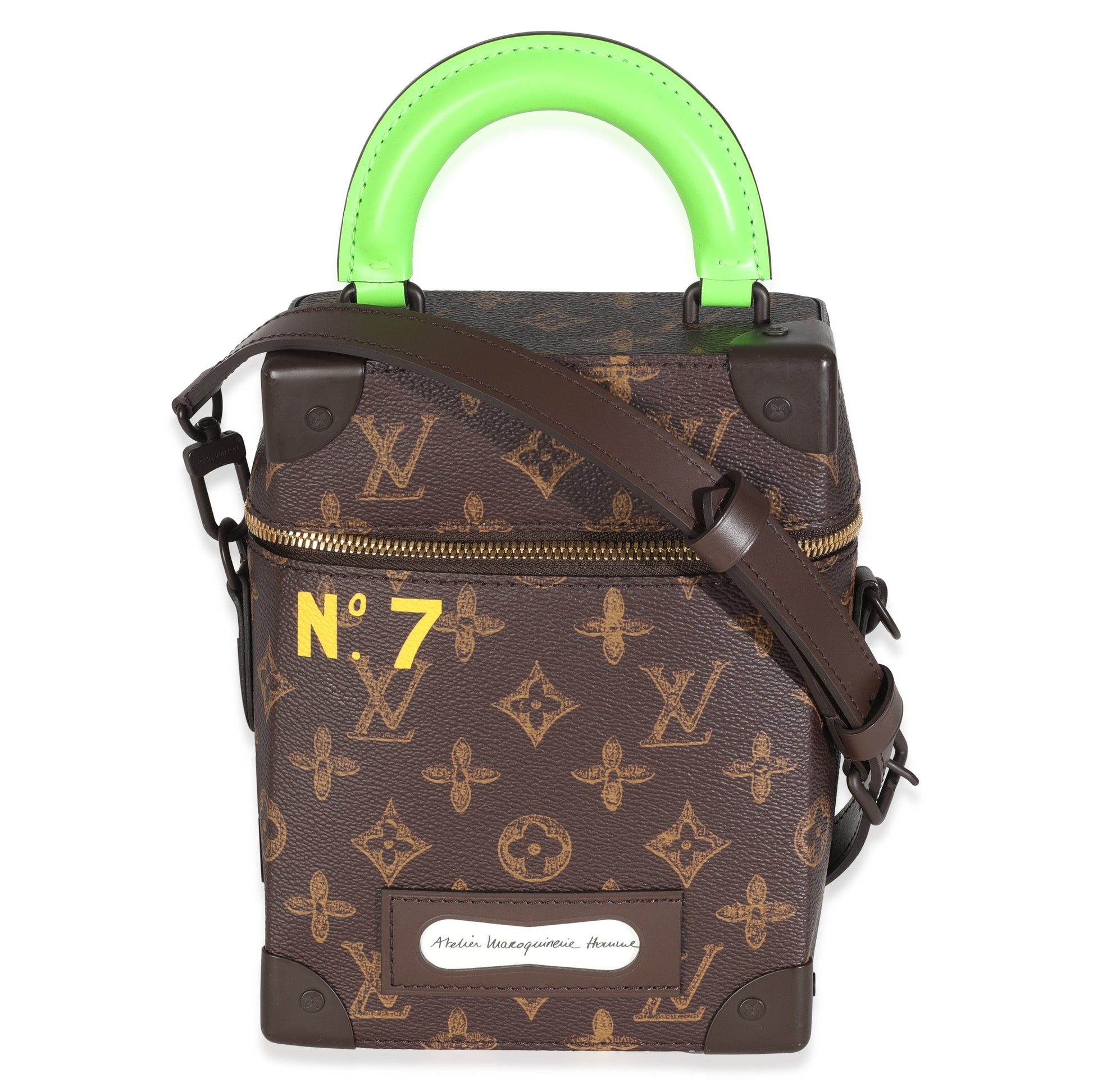 Louis Vuitton N°7 Vertical Box Trunk Monogram Canvas Handbag