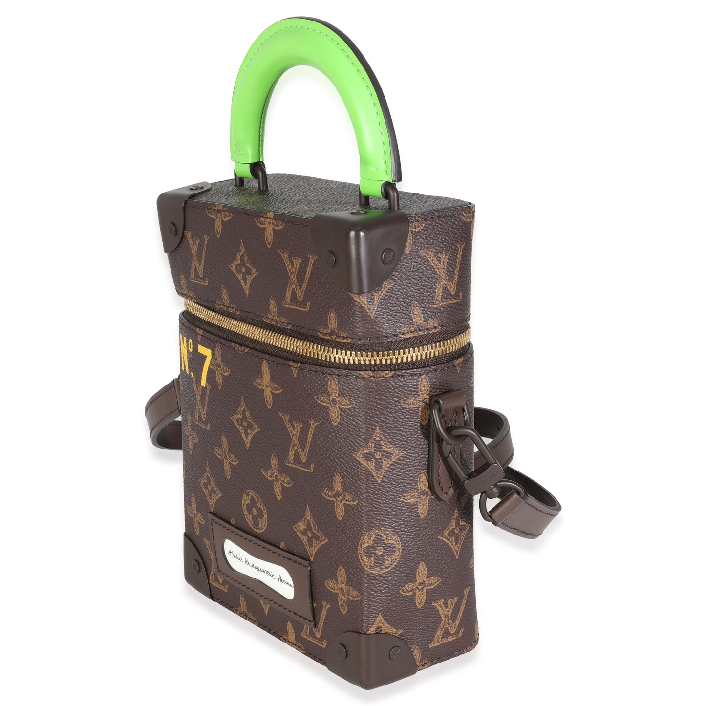 Louis Vuitton N°7 Vertical Box Trunk Monogram Canvas Handbag