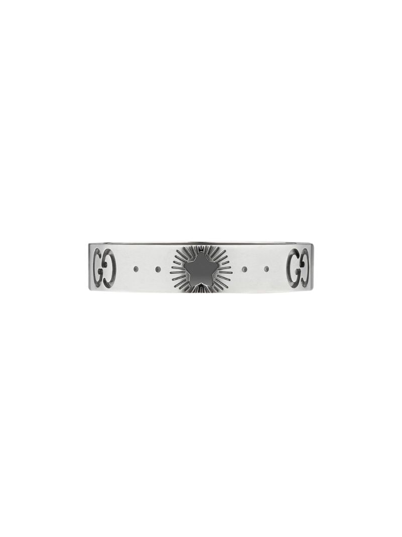 Gucci - 18kt white gold Icon star ring - women - 18kt White Gold - 58, 59, 60, 61 - SILVER