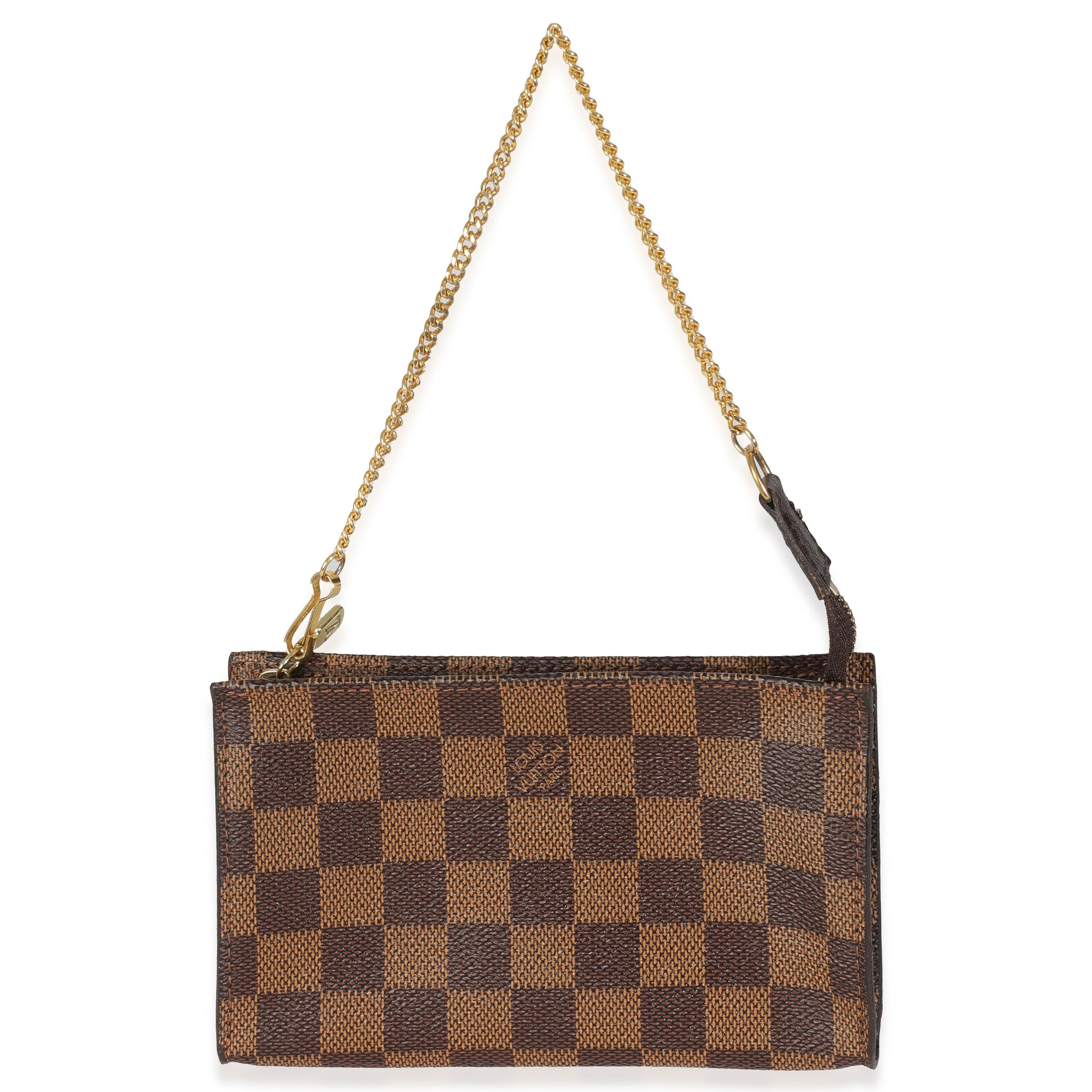 Louis Vuitton Damier Ebene Marais Pouch Canvas Bucket Bag