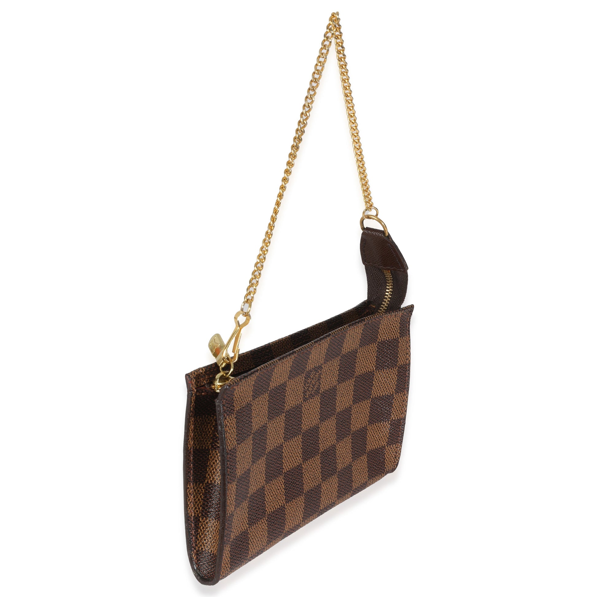 Louis Vuitton Damier Ebene Marais Pouch Canvas Bucket Bag