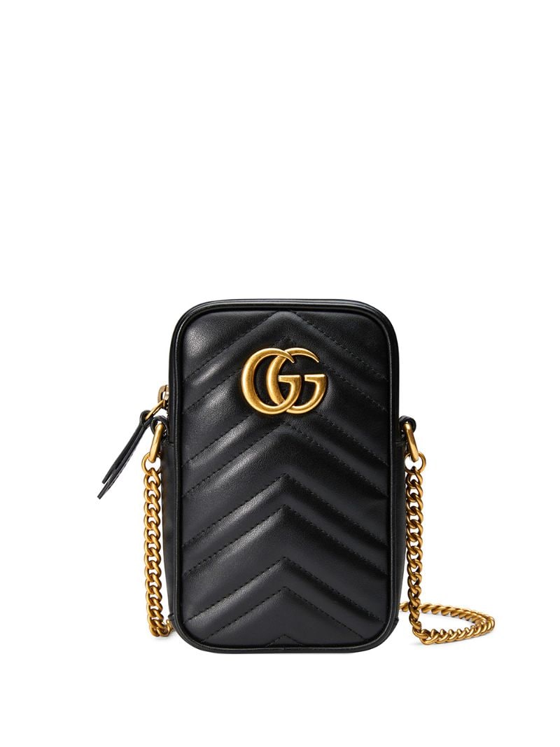 Gucci - GG Marmont mini bag - women - Leather/Suede/Microfibre - One Size - Black